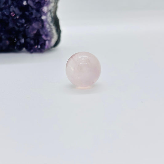 Natural Rose Quartz Bead diameter 15~16mm 1 piece