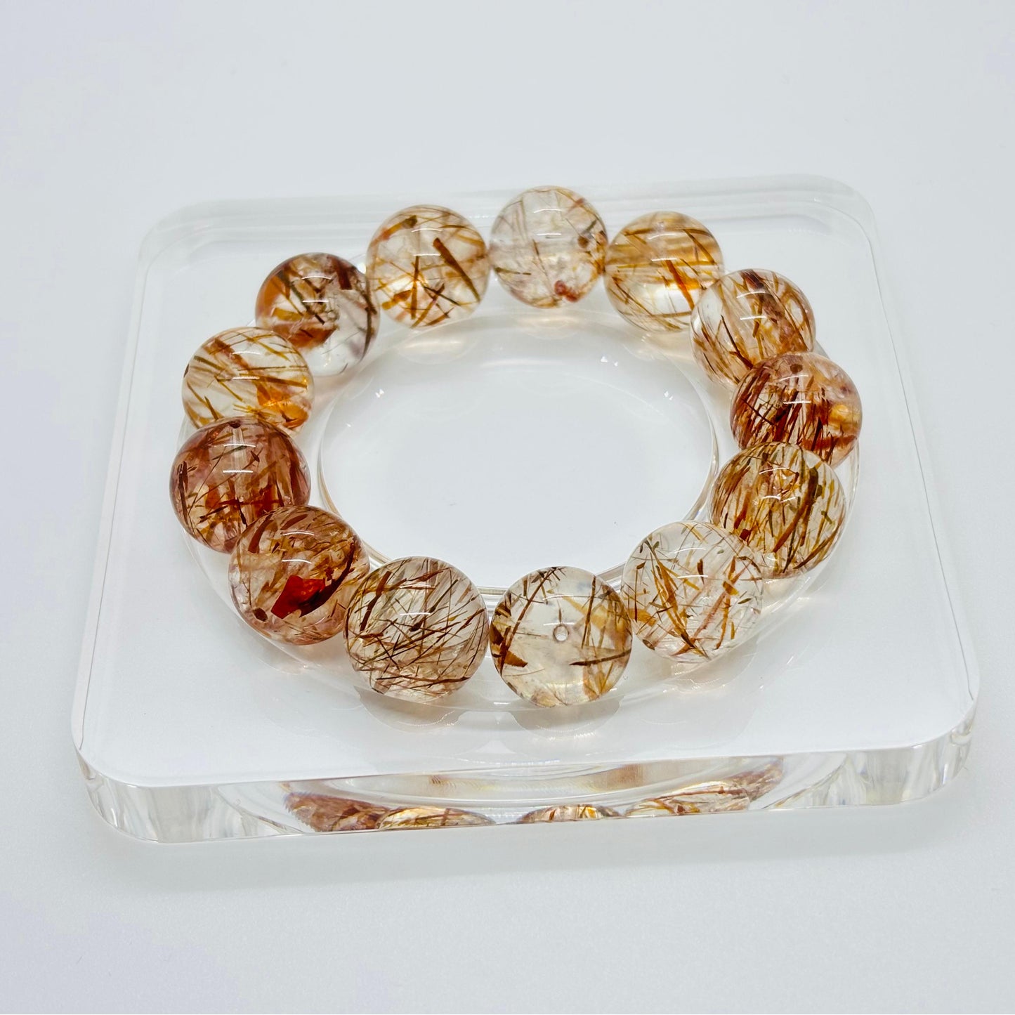 Transparent Acrylic Bracelet Storage and Display Tray