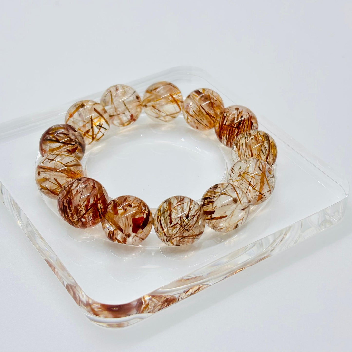 Transparent Acrylic Bracelet Storage and Display Tray