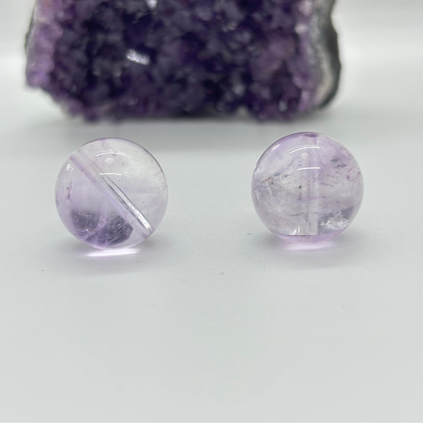 Natural Amethyst Bead diameter 16~17mm 1 piece