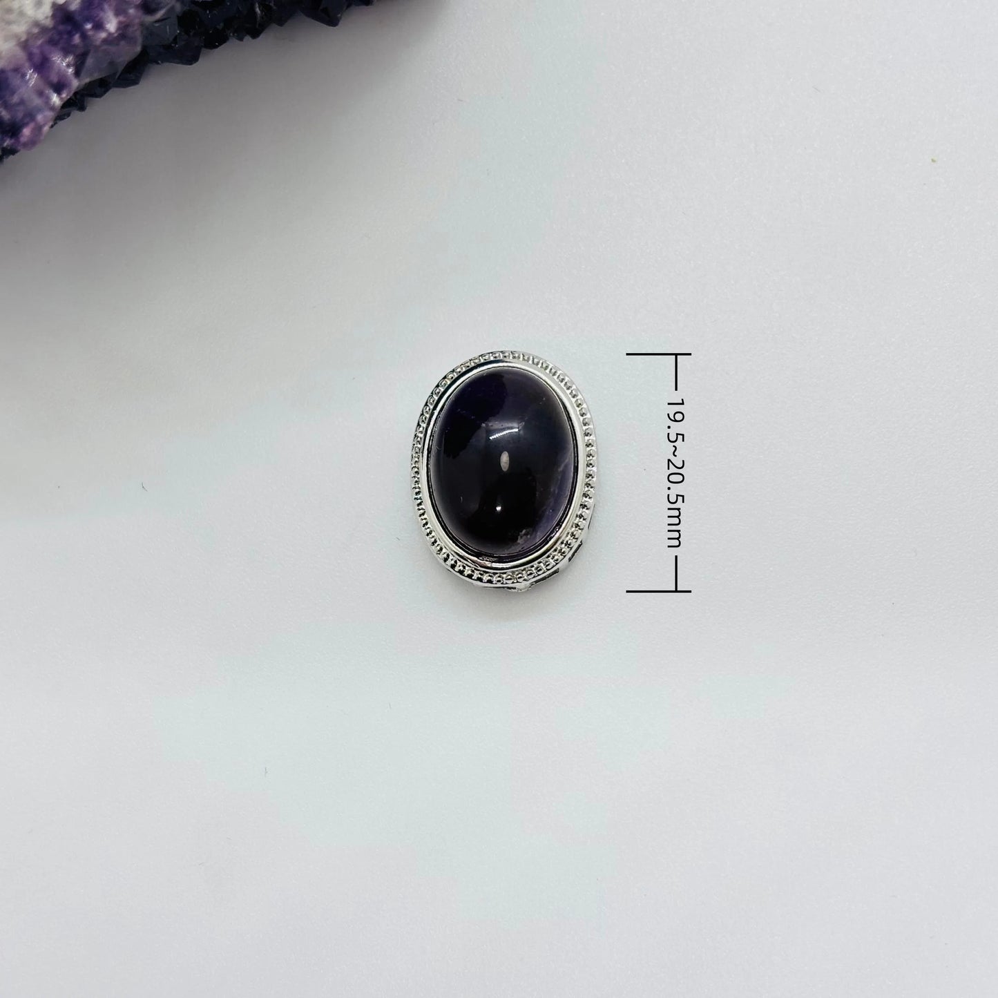 Amethyst Box Bead diameter 19.5~20.5mm 1 piece