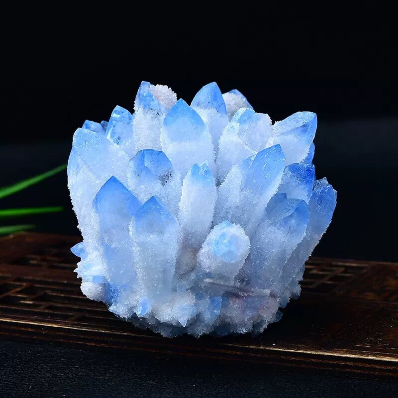 Natural crystal cluster ornaments