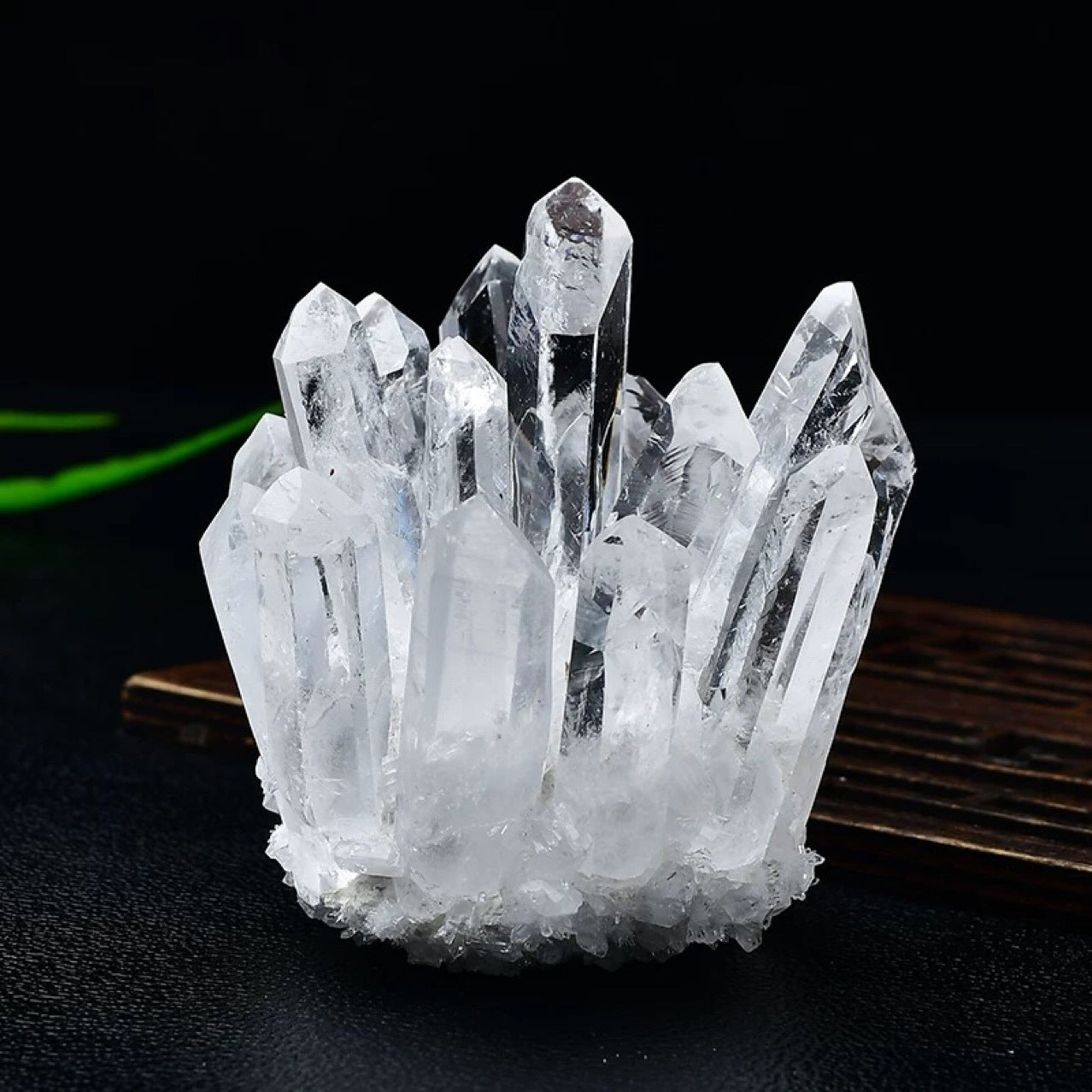 Natural crystal cluster ornaments