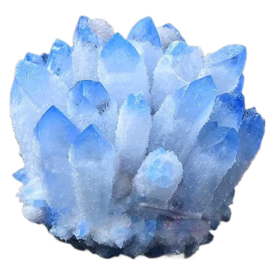 Natural crystal cluster ornaments