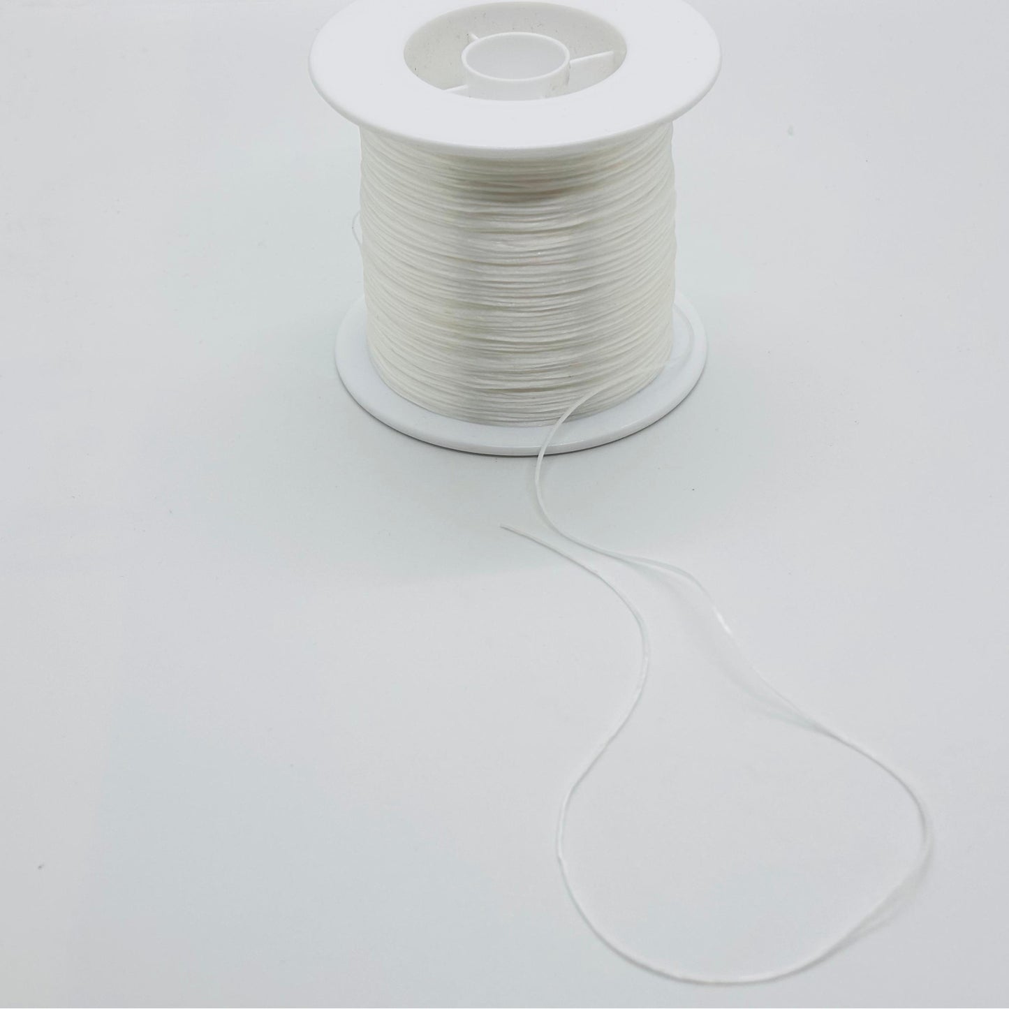 High-Strength Flat Elastic Cord for Handmade Bracelets, 0.8mm x 500m