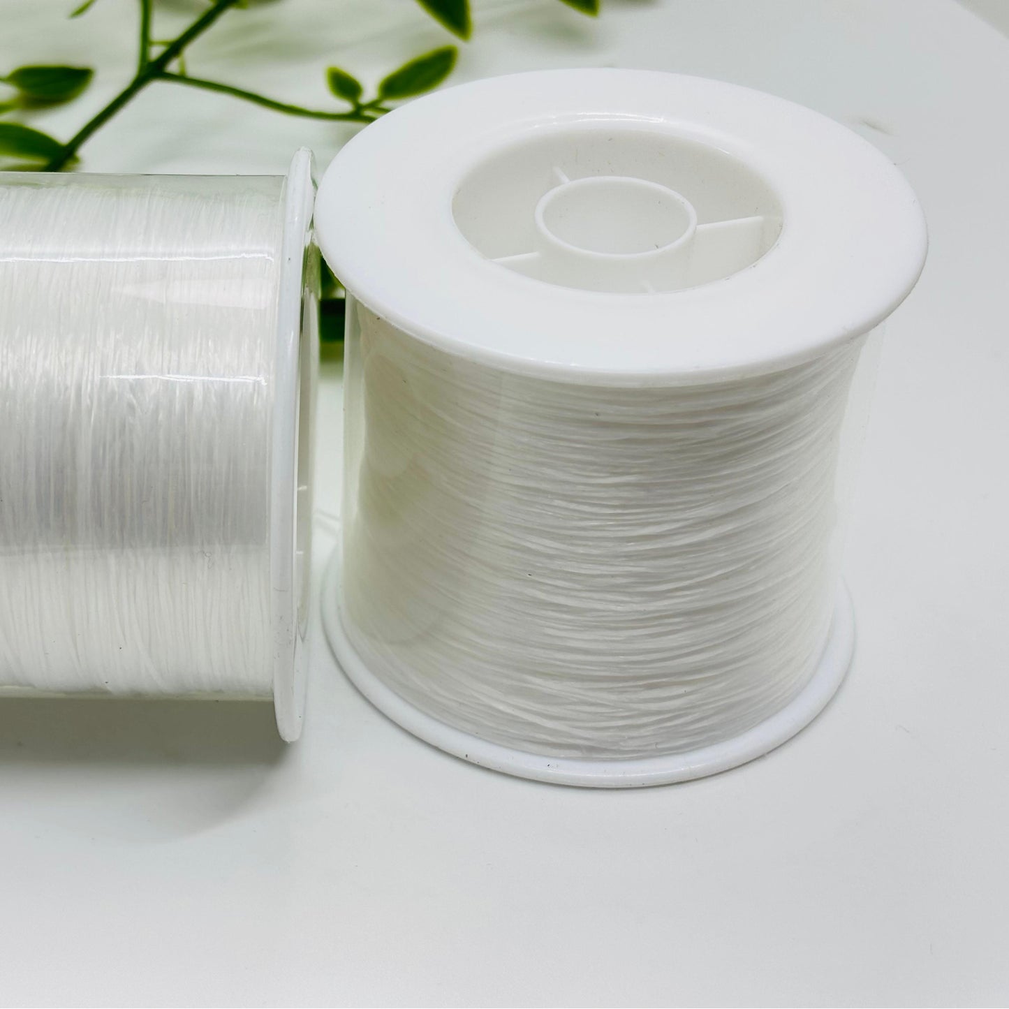 High-Strength Flat Elastic Cord for Handmade Bracelets, 0.8mm x 500m