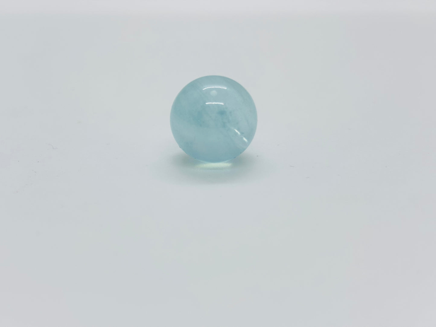 Natural Aquamarine Bead diameter 14~15mm 1 piece