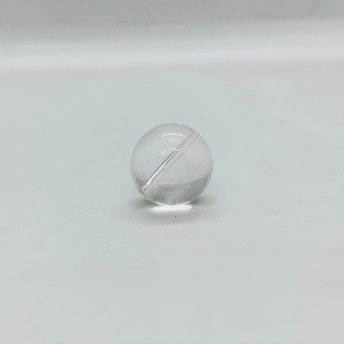 Natural White Crystal  Bead diameter 15~16mm 1 piece