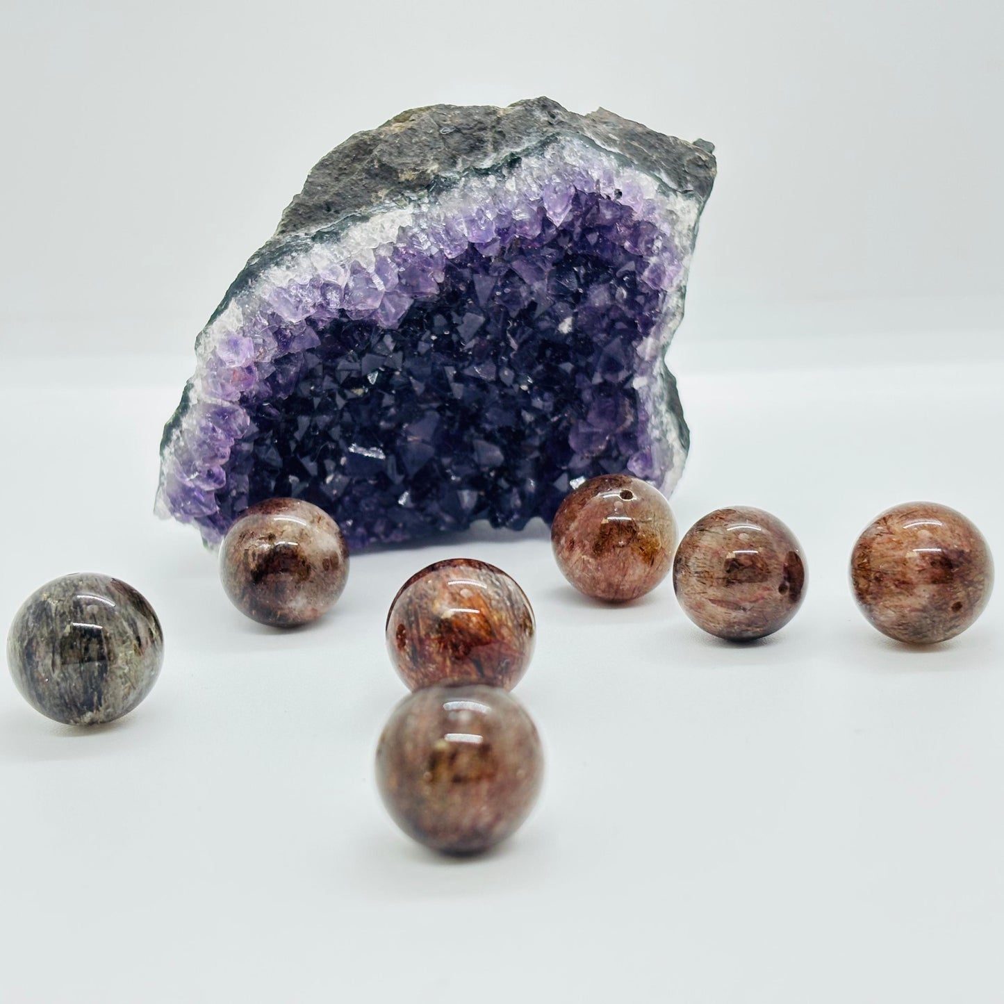 Natural Dumortierite Quartz Bead diameter 14.5~16mm 1 piece